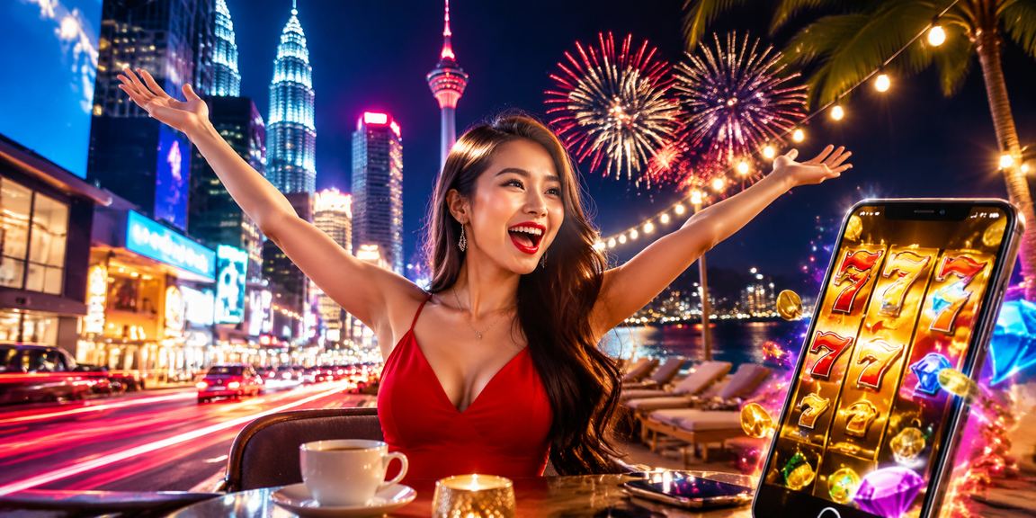 Mesin slot di Kuala Lumpur dengan tema moden
