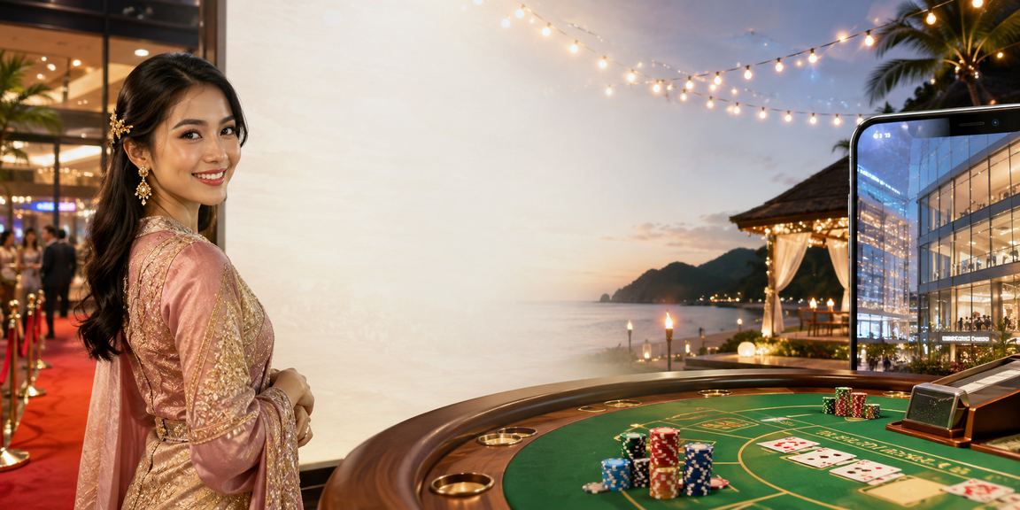 Suasana taruhan dan hiburan semasa perayaan Hari Raya di Langkawi Malaysia
