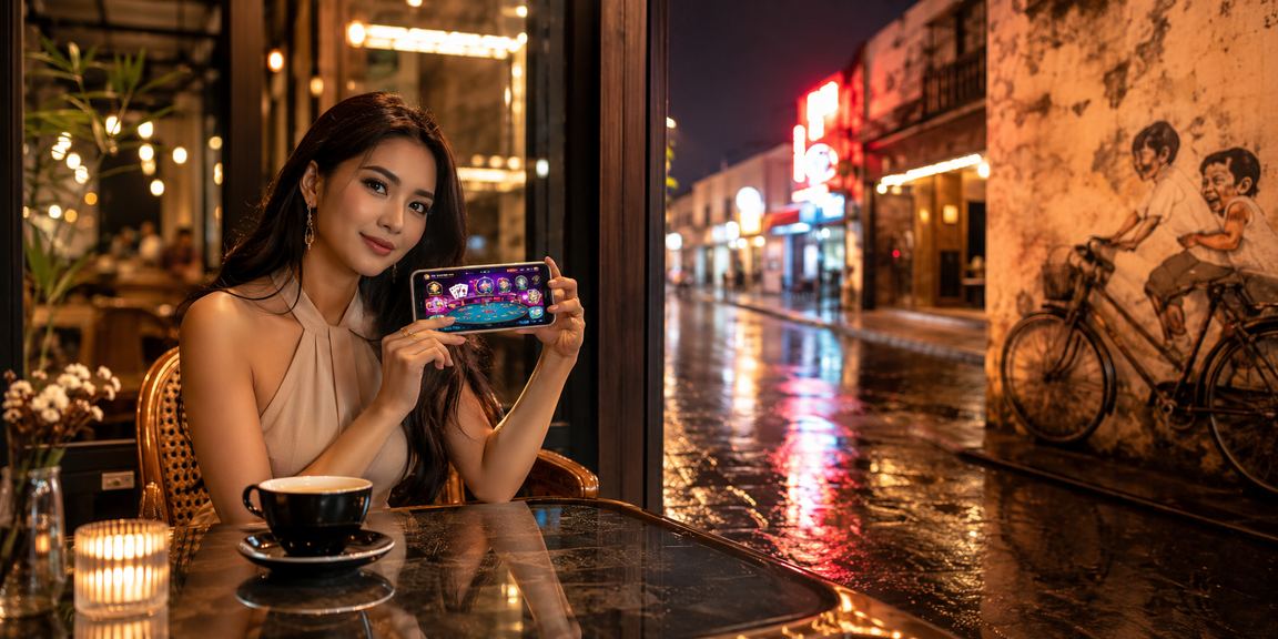 Pengguna Malaysia menggunakan tip pertaruhan melalui platform mudah alih di Penang
